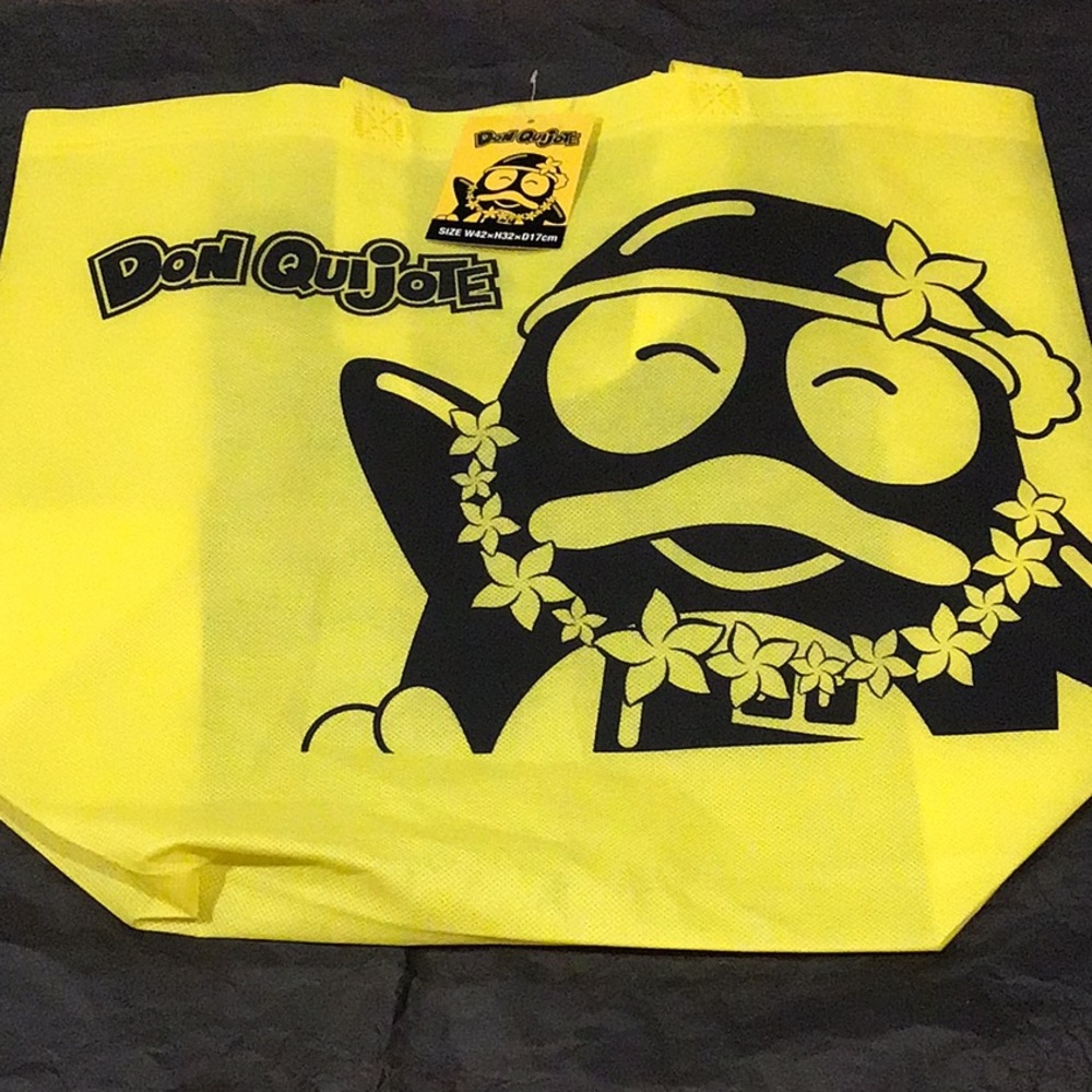 Limited Hawaii exclusive Donki recycle shopper tote bag. Japanese Donpen bag.